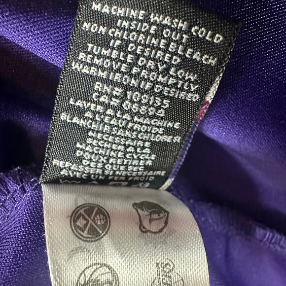 NBA Mens Phoenix Suns Crewneck Basketball #1 Devin Booker Purple T-Shirt Large - Picture 9 of 9